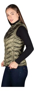 Foto 4 | Chaleco Greenlander Pluma Con Gorro Oculto Para Mujer