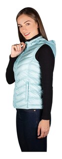 Foto 3 | Chaleco Greenlander Pluma Con Gorro Oculto Para Mujer