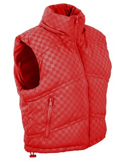 Foto 6 | Chaleco Capitonado Corto Gorro Desmontable Rojo Roosevelt A281