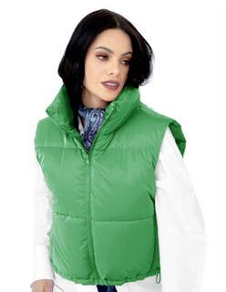 Foto 2 | Chaleco Corto Brilloso Mujer Verde Roosevelt A229