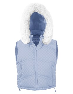 Foto 5 | Chaleco Capitonado Corto Gorro Desmontable Azul Cielo Roosevelt A281