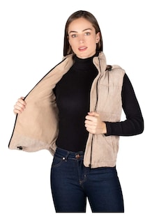 Foto 2 | Chaleco Greenlander Para Mujer Pana Con Capucha Ajustable
