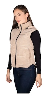 Foto 3 | Chaleco Greenlander Para Mujer Pana Con Capucha Ajustable