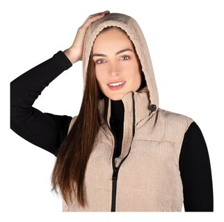 Foto 5 | Chaleco Greenlander Para Mujer Pana Con Capucha Ajustable