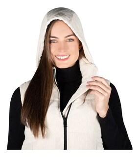 Foto 4 | Chaleco Greenlander Para Mujer Pana Con Capucha Ajustable
