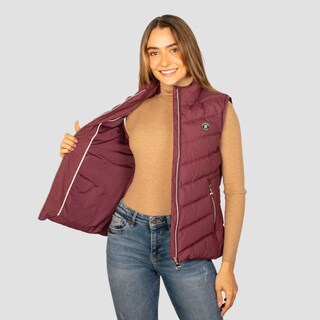 Foto 2 | Chaleco Greenlander De Mujer Acolchado Con Cuello Alto