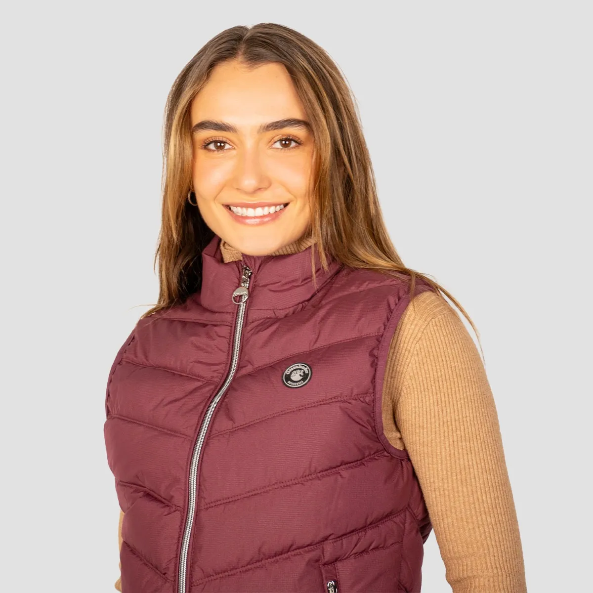 Foto 4 | Chaleco Greenlander De Mujer Acolchado Con Cuello Alto