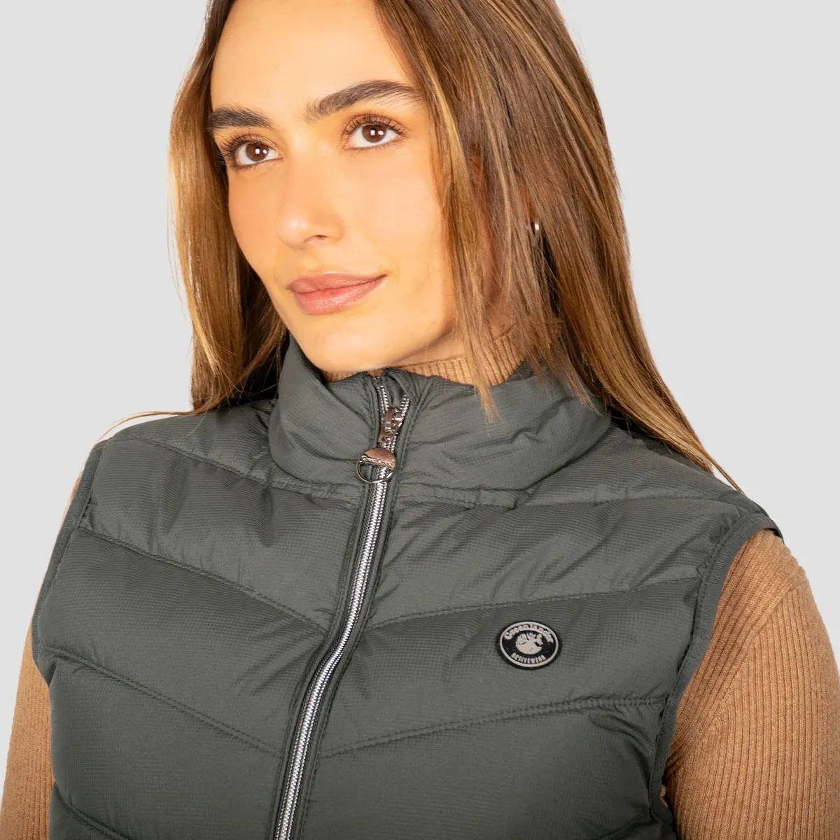 Foto 4 pulgar | Chaleco Greenlander De Mujer Acolchado Con Cuello Alto