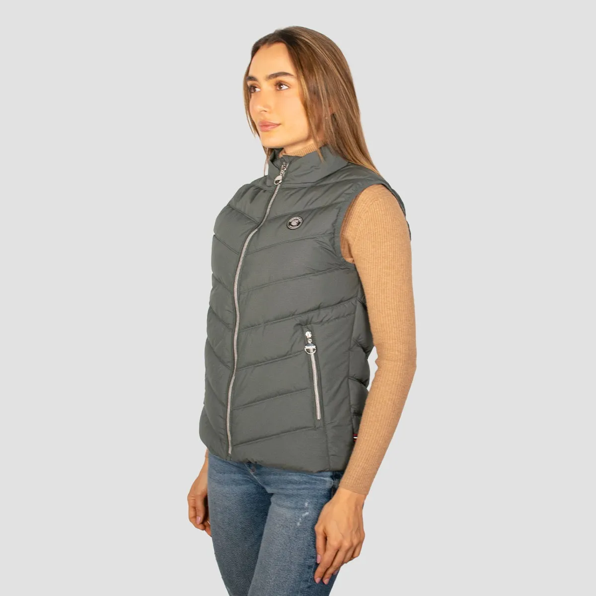 Foto 5 pulgar | Chaleco Greenlander De Mujer Acolchado Con Cuello Alto