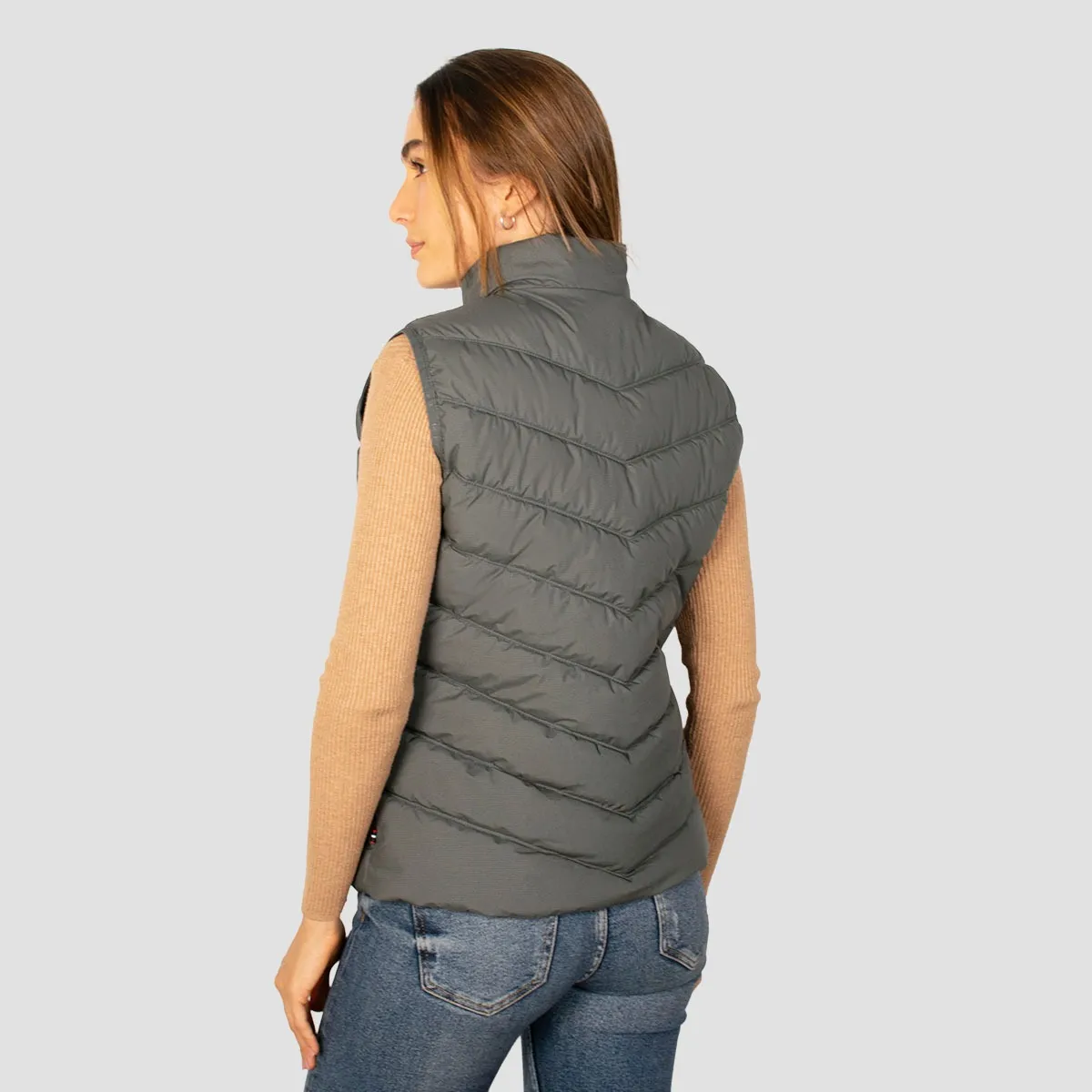 Foto 6 pulgar | Chaleco Greenlander De Mujer Acolchado Con Cuello Alto