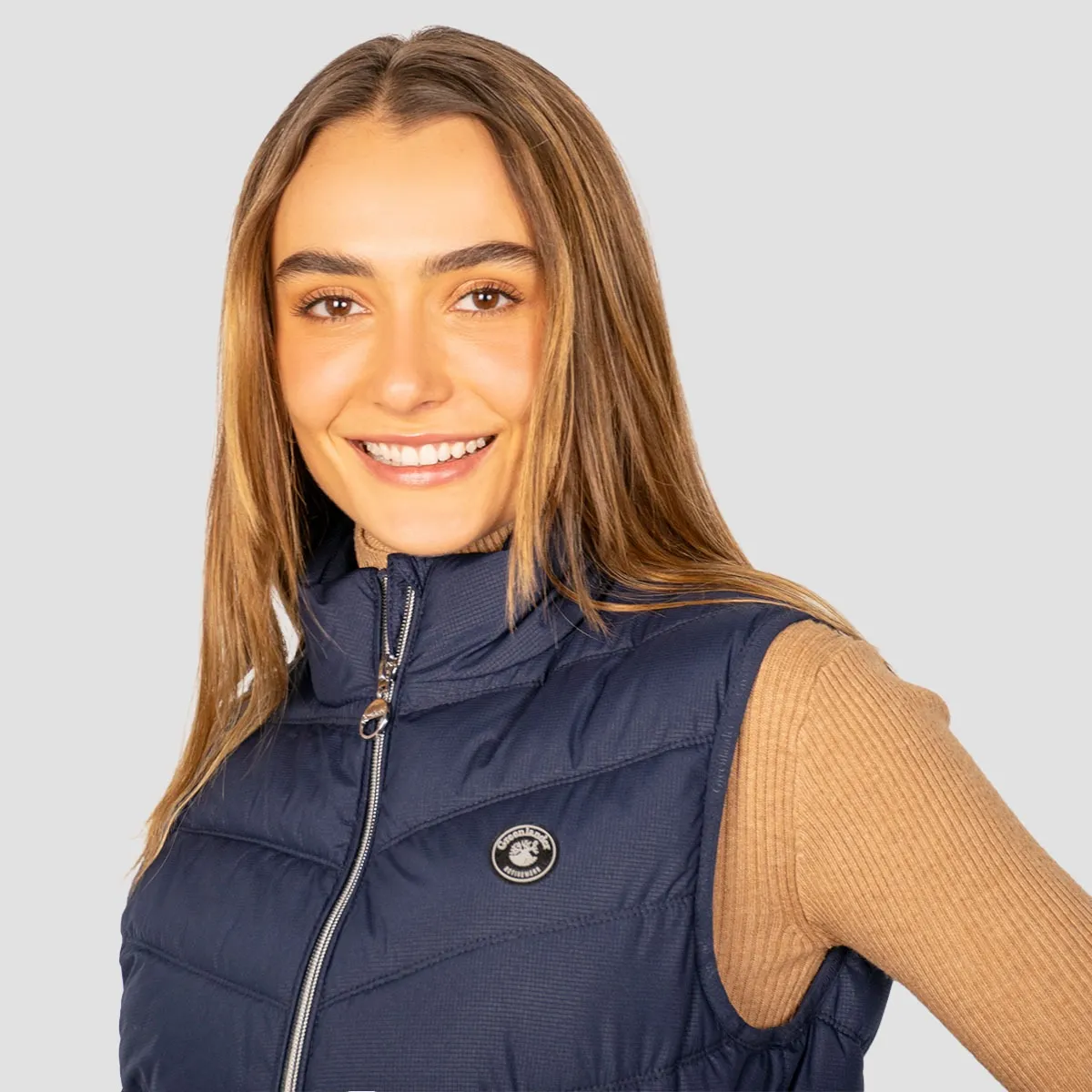 Foto 4 pulgar | Chaleco Greenlander De Mujer Acolchado Con Cuello Alto