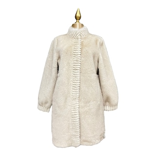 Foto 1 | Abrigo Beige Peluche Para Dama Mussi