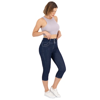Foto 3 | Pantalón Capri Britos Jeans Azul para Mujer