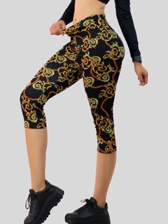 Foto 3 | Leggings Capri De Mujer Cap-010-2-d8 Stretch De Diseños Estampados