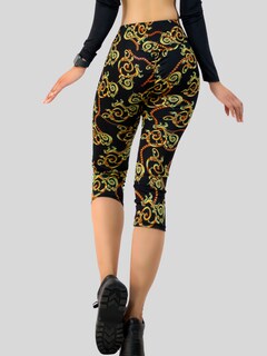 Foto 4 | Leggings Capri De Mujer Cap-010-2-d8 Stretch De Diseños Estampados
