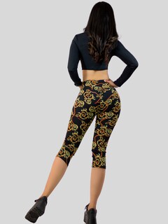 Foto 6 | Leggings Capri De Mujer Cap-010-2-d8 Stretch De Diseños Estampados