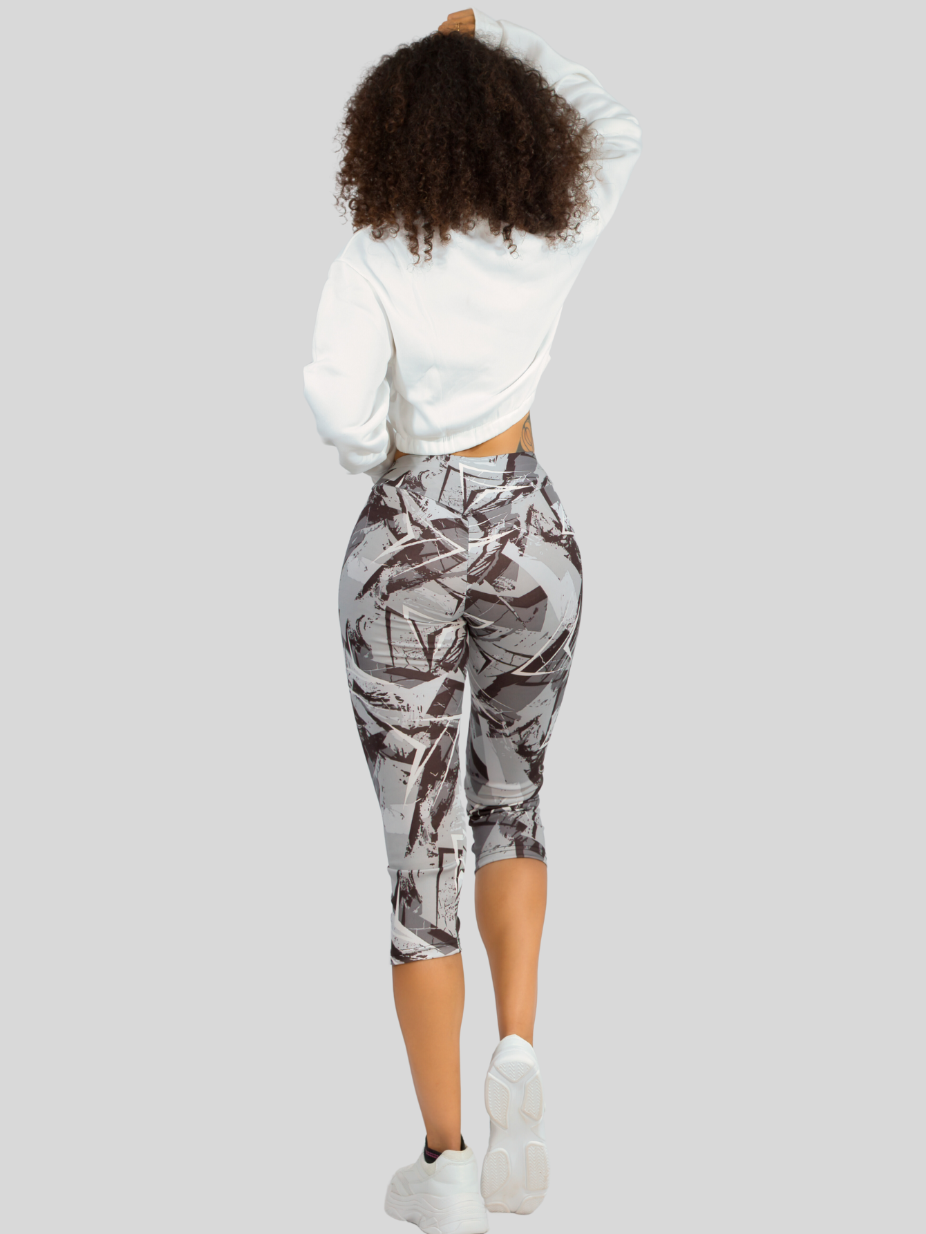 Foto 4 pulgar | Set De 2 Leggings Capri Cap-010 Dos Diseños