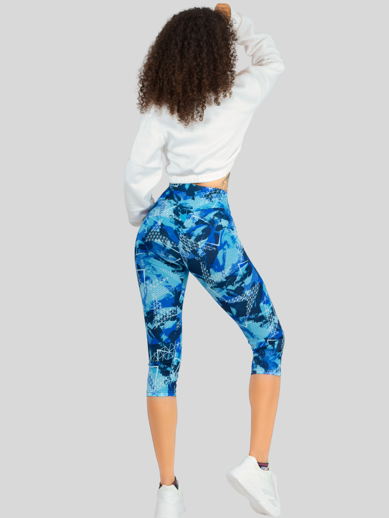 Foto 4 pulgar | Set De 2 Leggings Capri Cap-010 Dos Diseños
