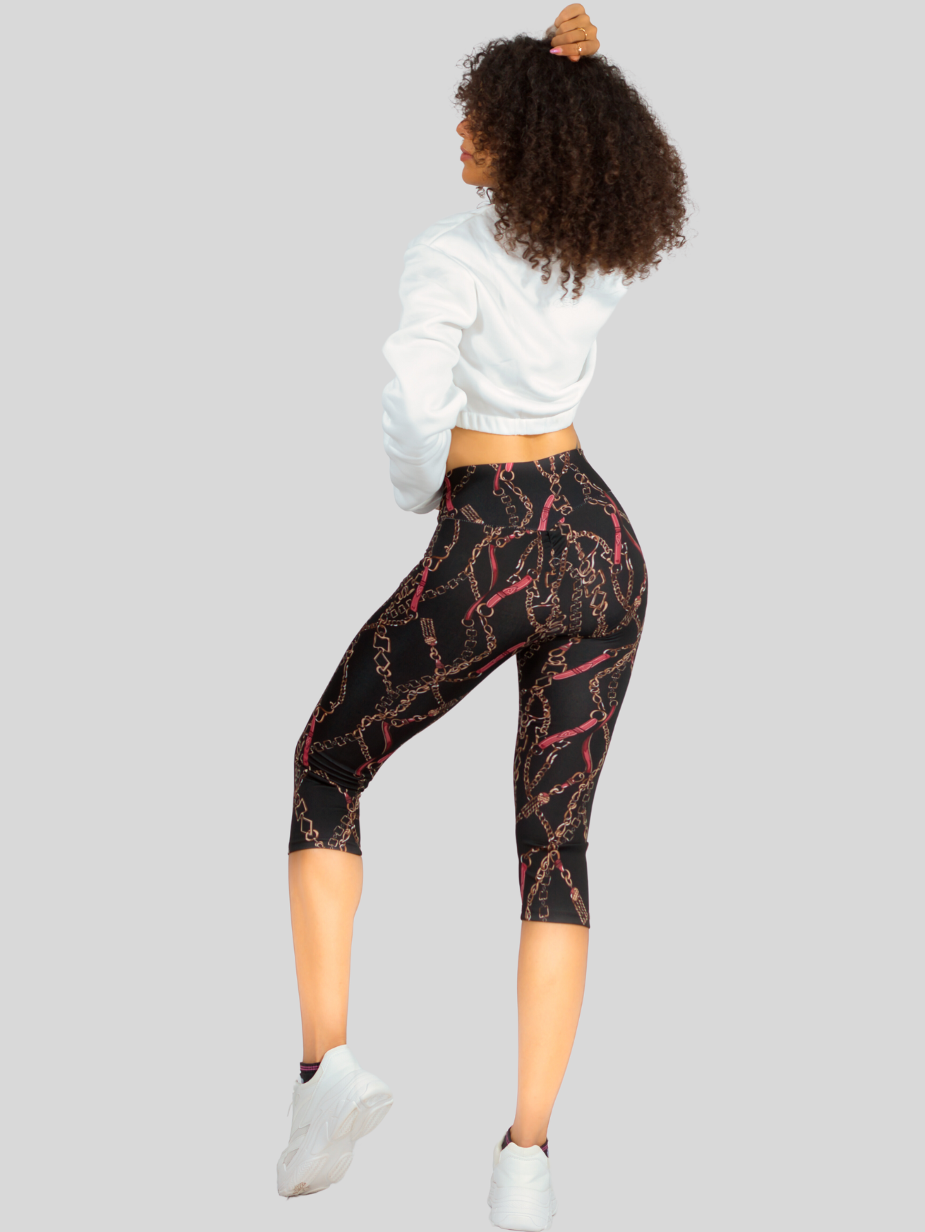 Foto 6 pulgar | Set De 2 Leggings Capri Cap-010 Dos Diseños