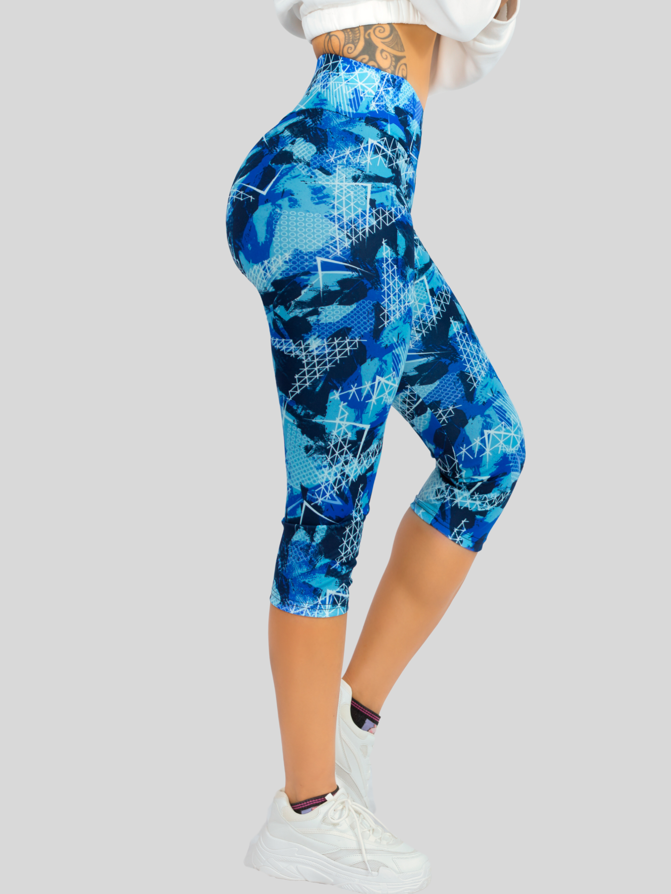 Foto 5 pulgar | Leggins Mujer Capris Bermuda Mallones Cap-010  Mayon Mallas