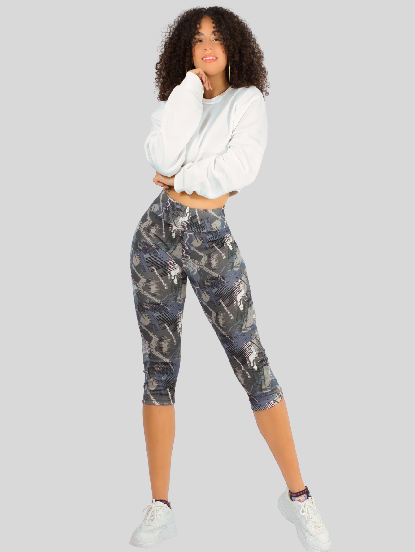 Foto 3 pulgar | Leggins Mujer Capris Bermuda Mallones Cap-010  Mayon Mallas