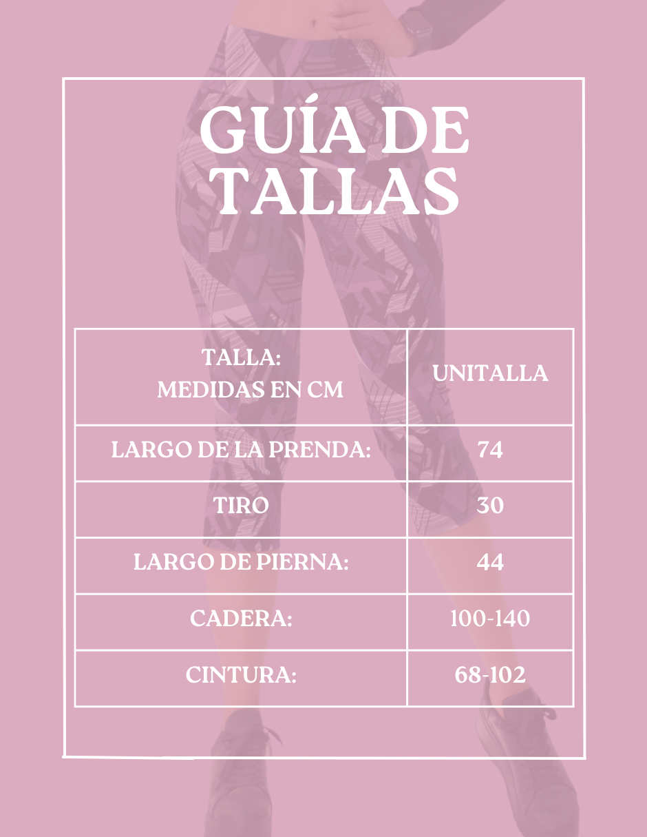 Foto 6 pulgar | Leggins Mujer Capris Bermuda Mallones Cap-010  Mayon Mallas