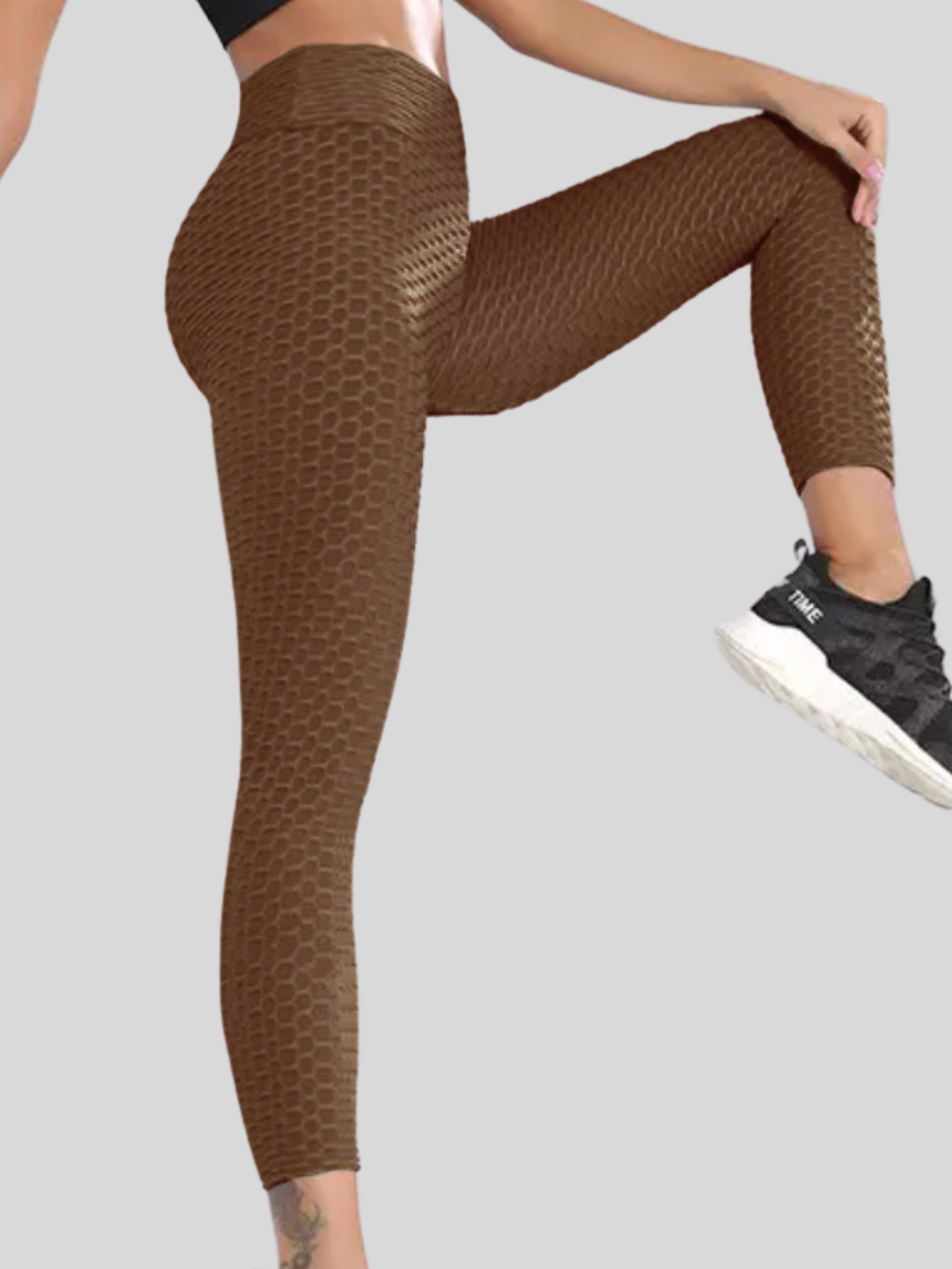 Foto 4 pulgar | Leggins Mujer Capris Bermuda Mallones Marron