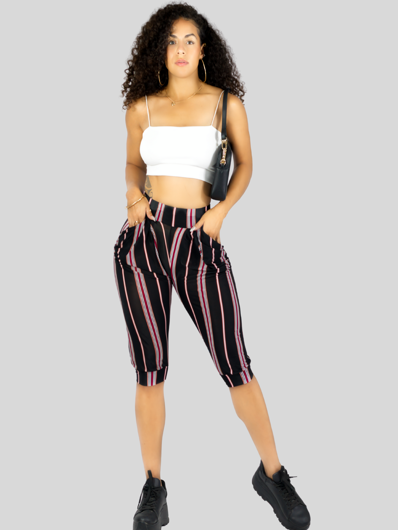 Foto 3 pulgar | Leggins Mujer Capris Bermuda Mallones Cap-011 Diseño 8 Mayon Mallas