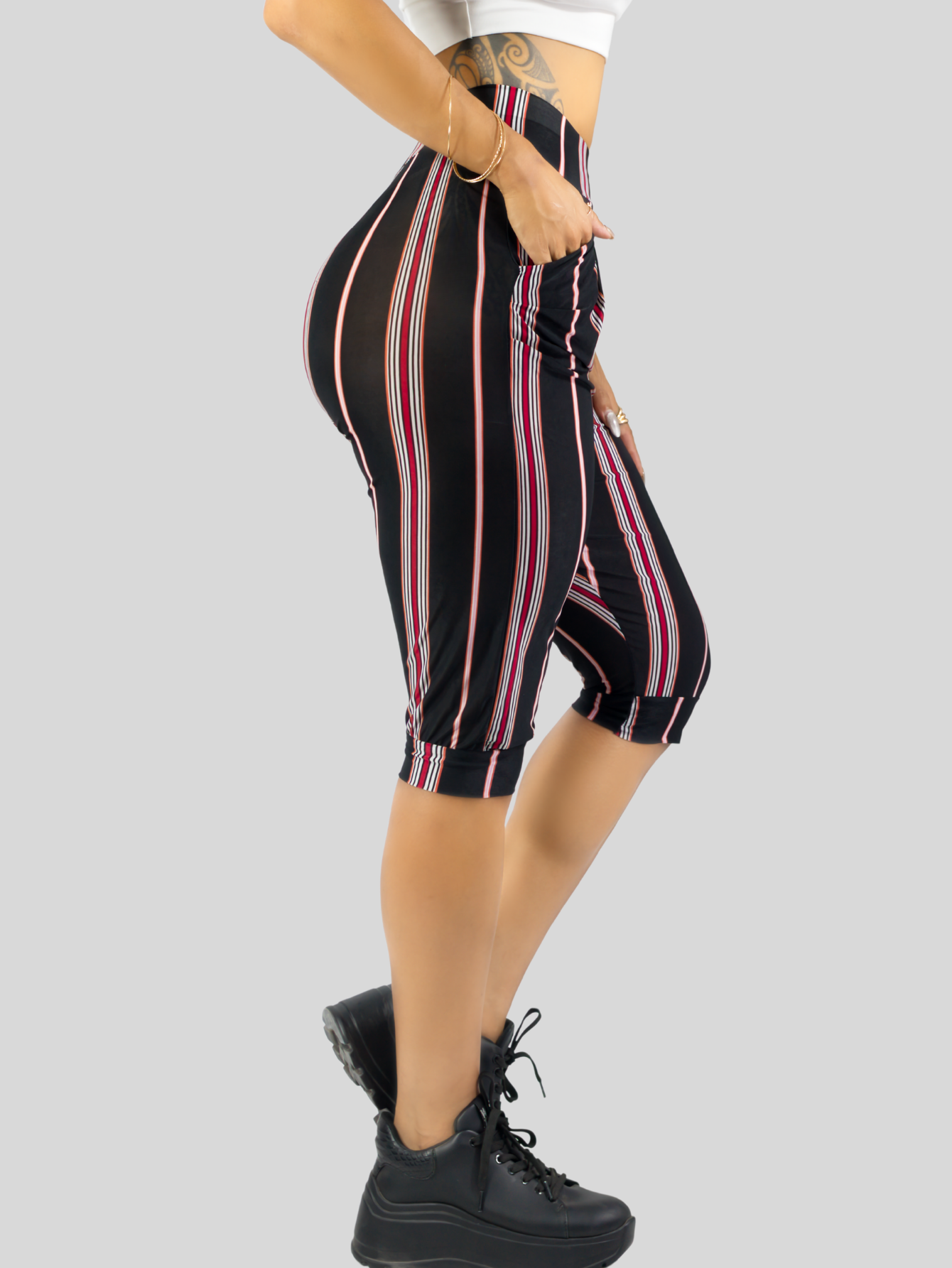 Foto 5 pulgar | Leggins Mujer Capris Bermuda Mallones Cap-011 Diseño 8 Mayon Mallas