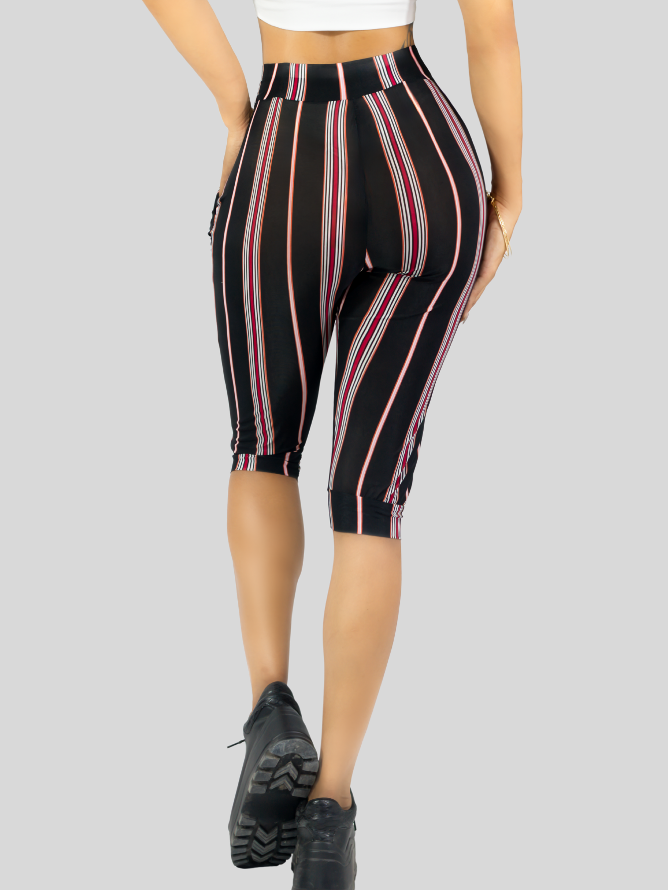 Foto 6 pulgar | Leggins Mujer Capris Bermuda Mallones Cap-011 Diseño 8 Mayon Mallas