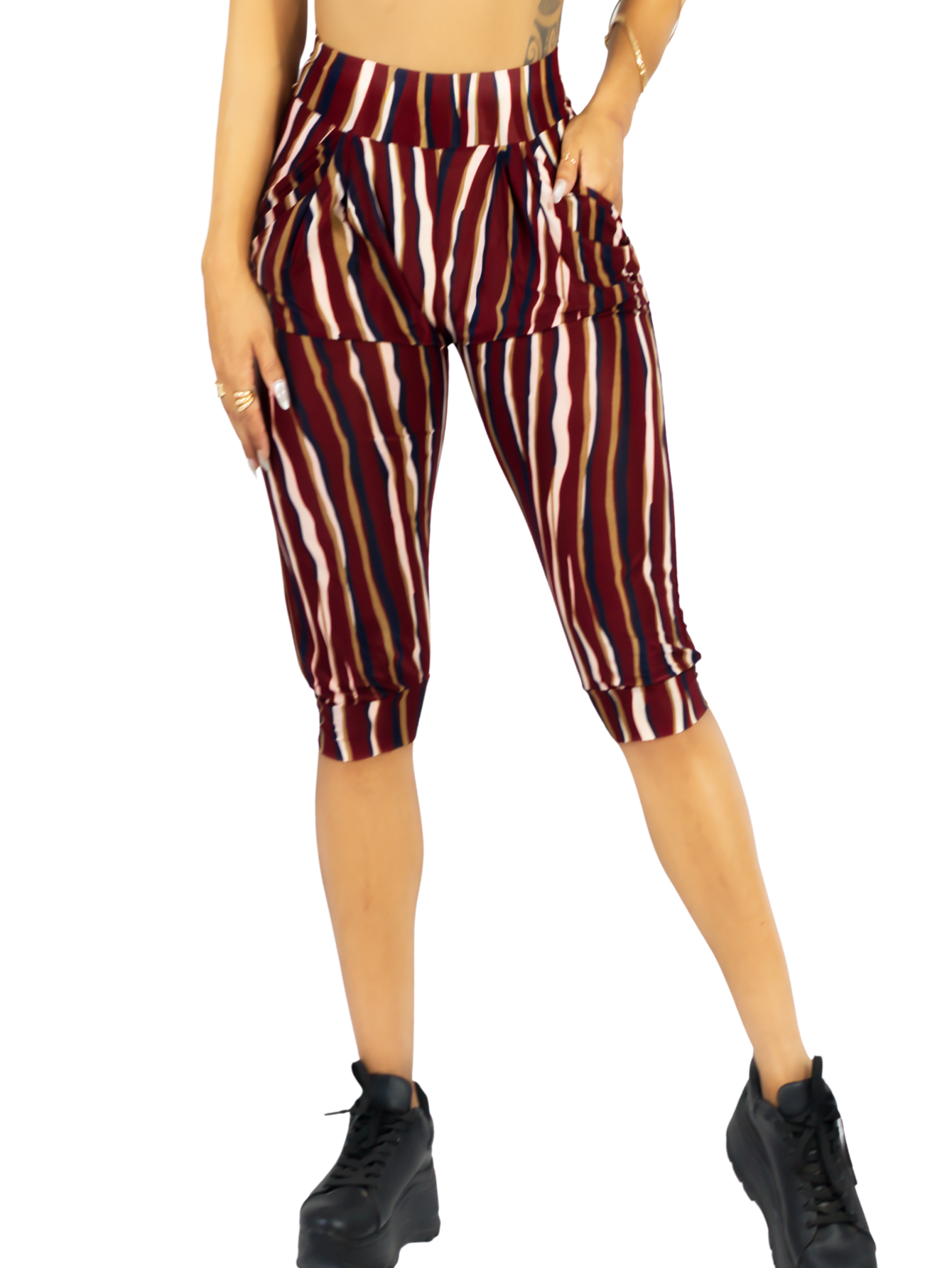 Foto 2 pulgar | Leggins Mujer Capris Bermuda Mallones Cap-011 Diseño 6 Mayon Mallas