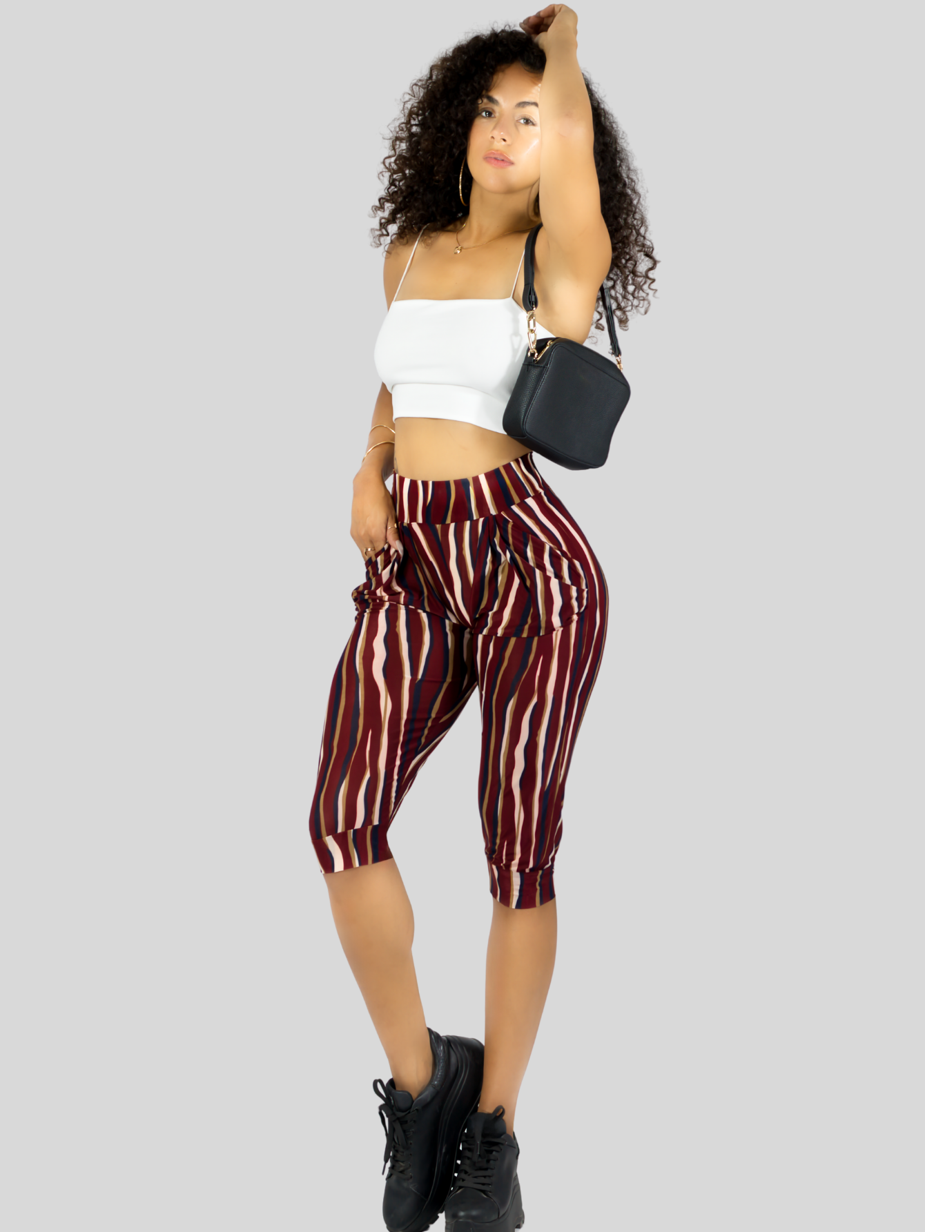 Foto 3 pulgar | Leggins Mujer Capris Bermuda Mallones Cap-011 Diseño 6 Mayon Mallas
