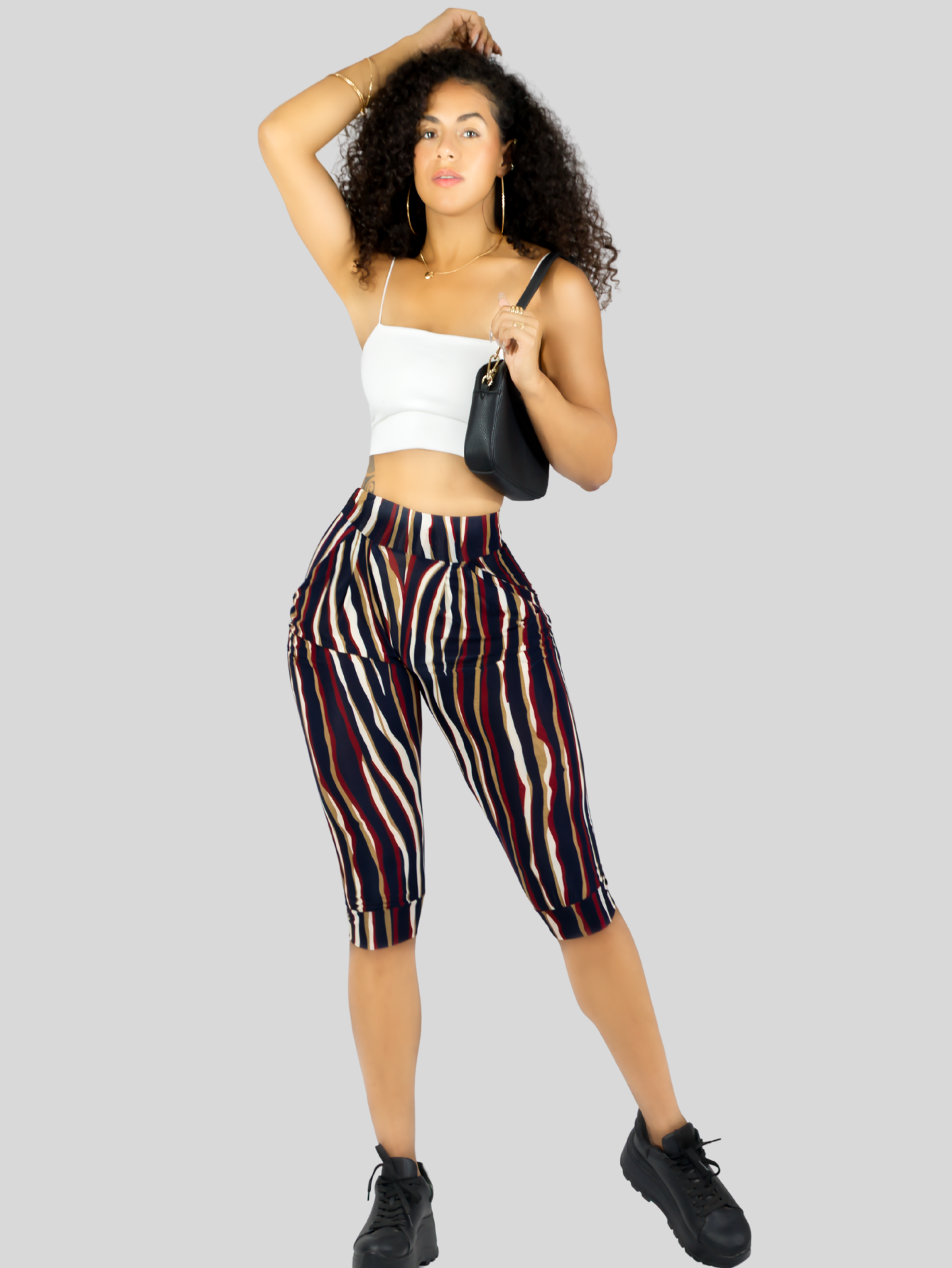Foto 3 pulgar | Leggins Mujer Capris Bermuda Mallones Cap-011 Diseño 7 Mayon Mallas