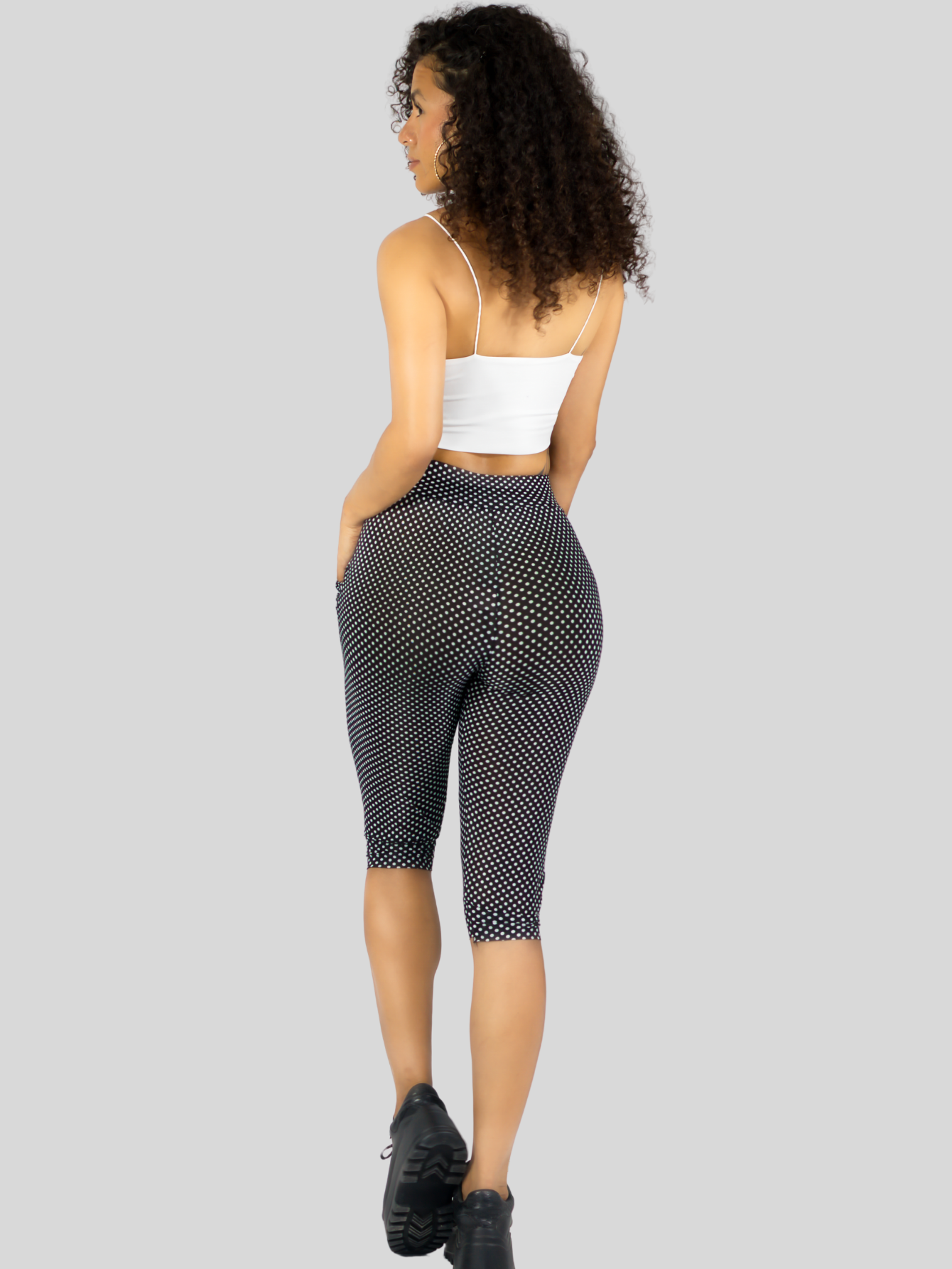 Foto 4 pulgar | Leggins Mujer Capris Bermuda Mallones Cap-011 Diseño 3 Mayon Mallas