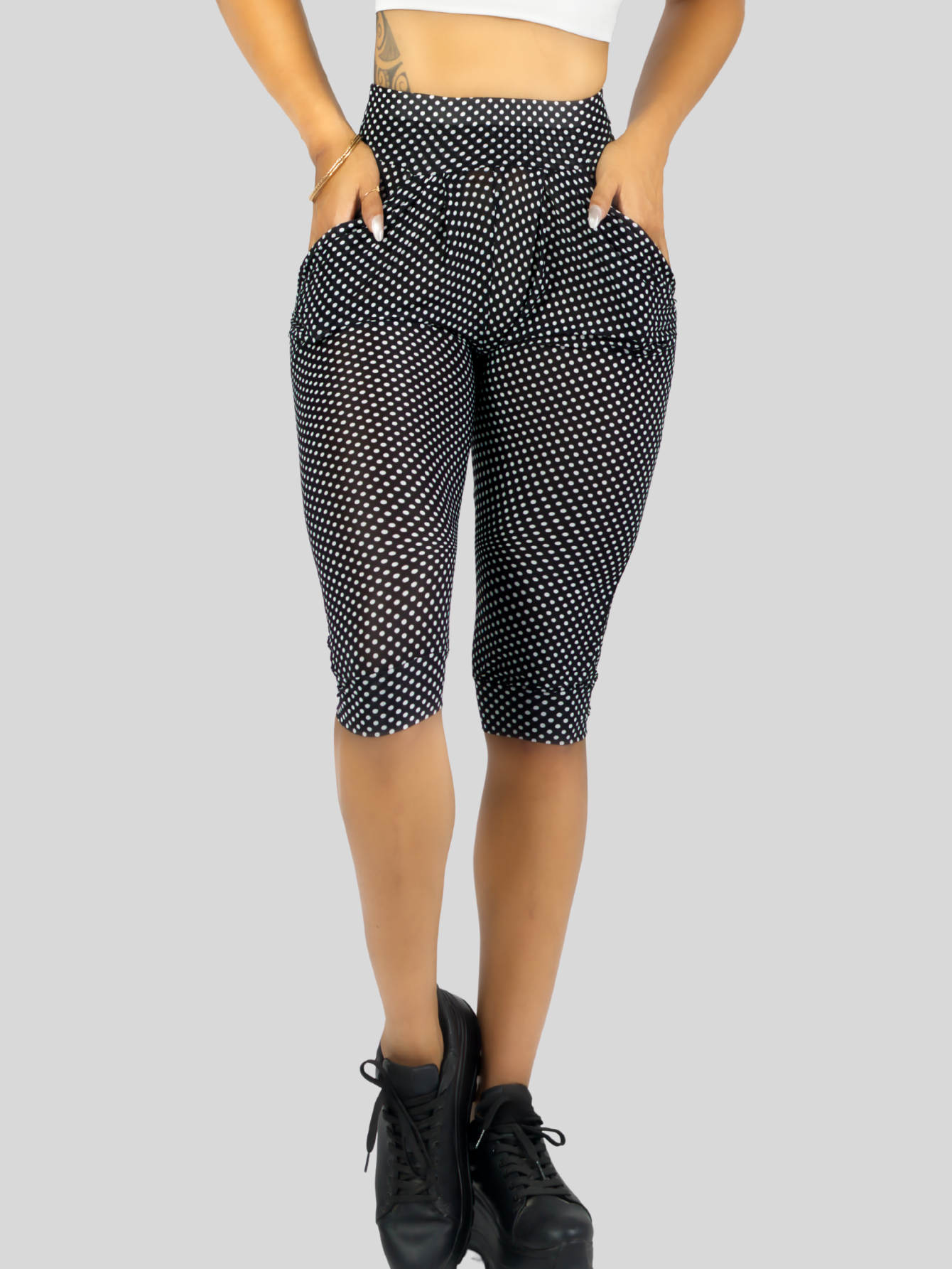 Foto 7 pulgar | Leggins Mujer Capris Bermuda Mallones Cap-011 Diseño 3 Mayon Mallas