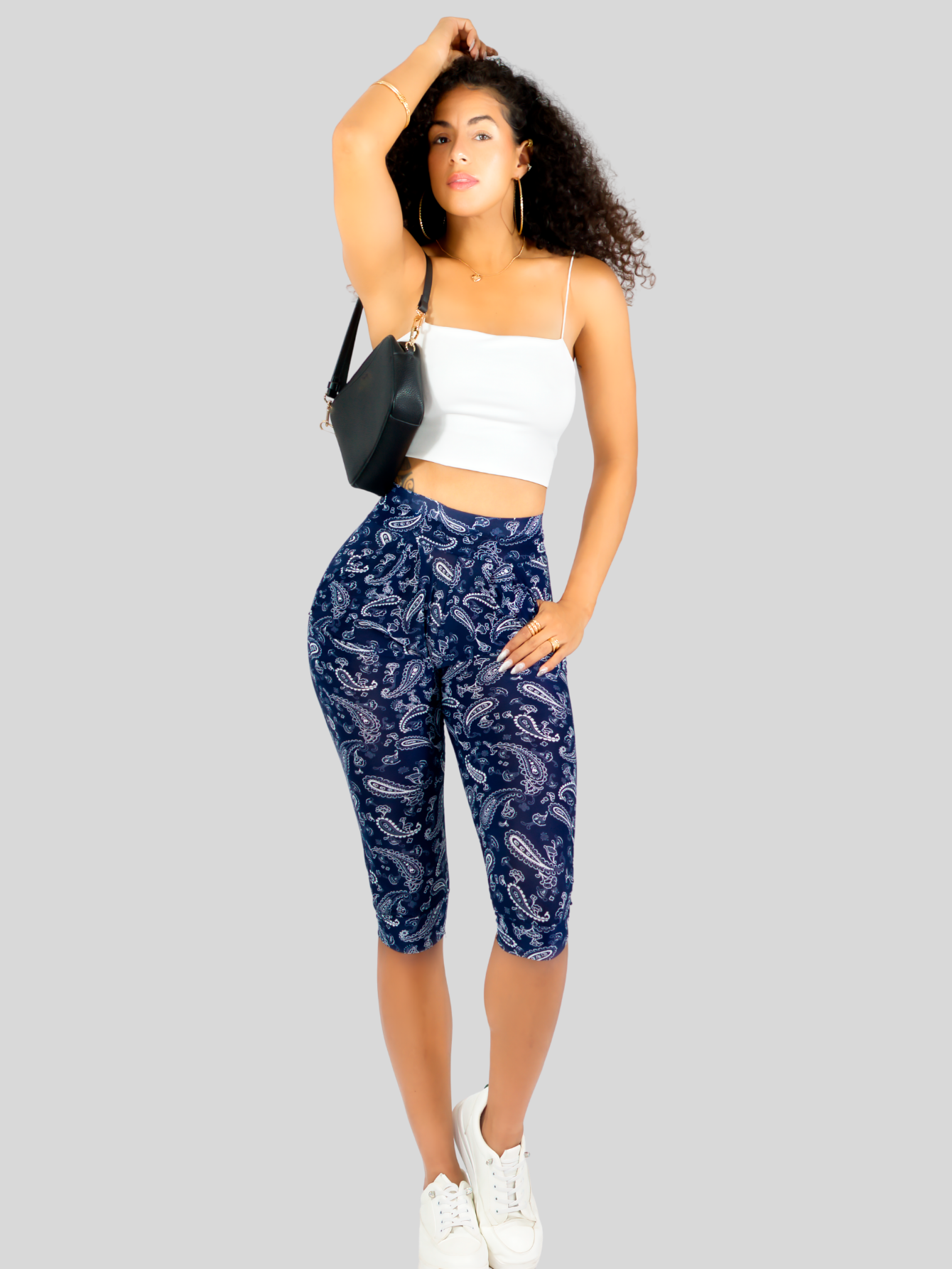Foto 3 pulgar | Leggins Mujer Capris Bermuda Mallones Cap-011 Diseño 4 Mayon Mallas