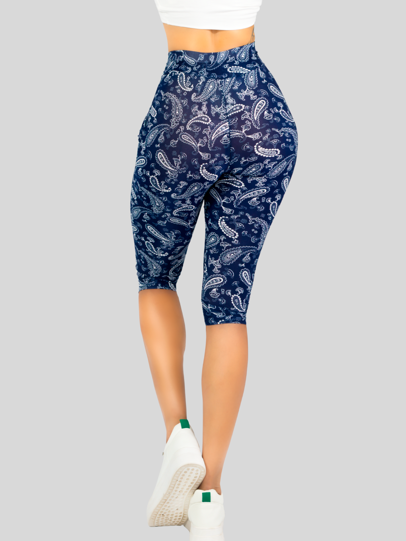 Foto 6 pulgar | Leggins Mujer Capris Bermuda Mallones Cap-011 Diseño 4 Mayon Mallas