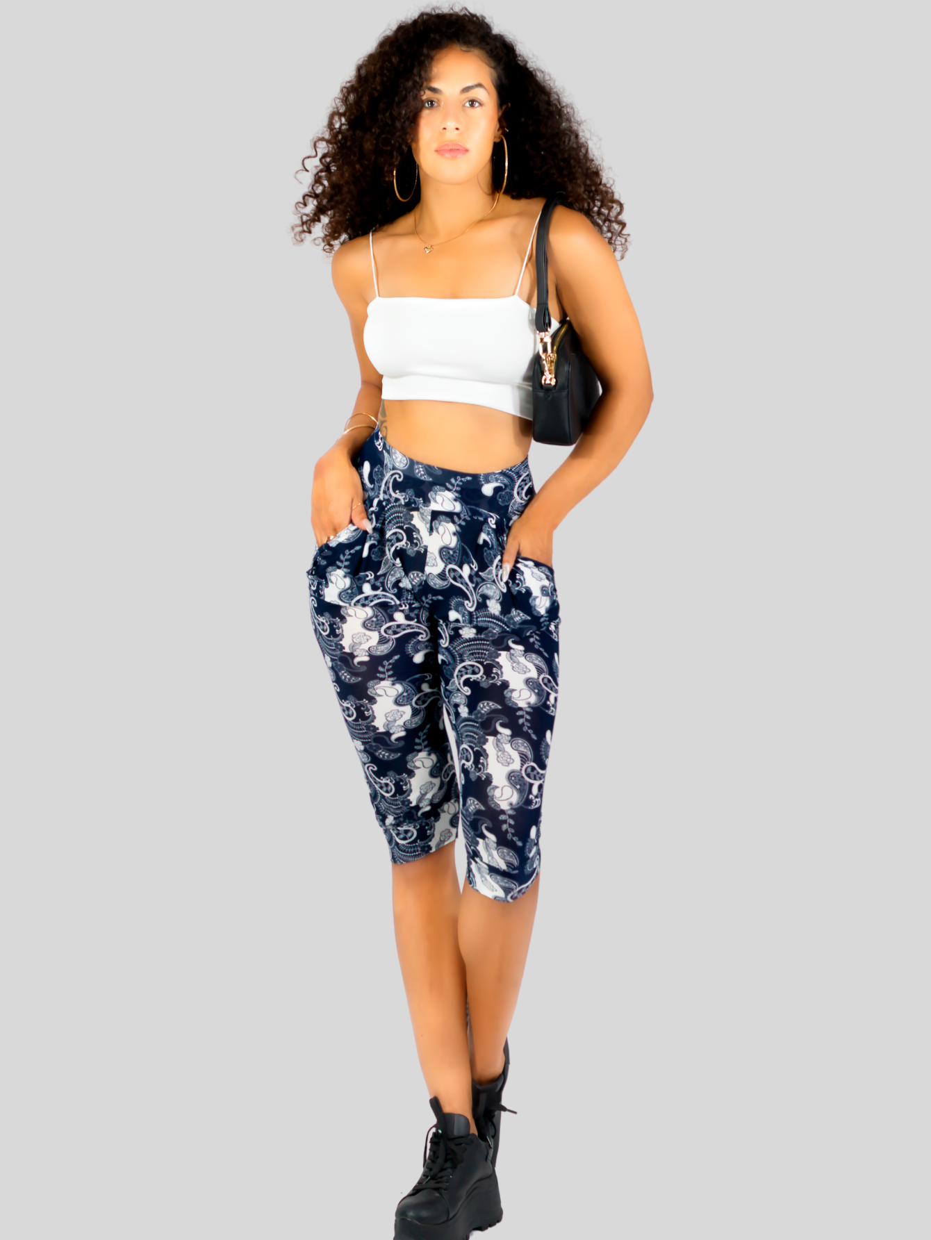 Foto 3 pulgar | Leggins Mujer Capris Bermuda Mallones Cap-011 Diseño 2 Mayon Mallas