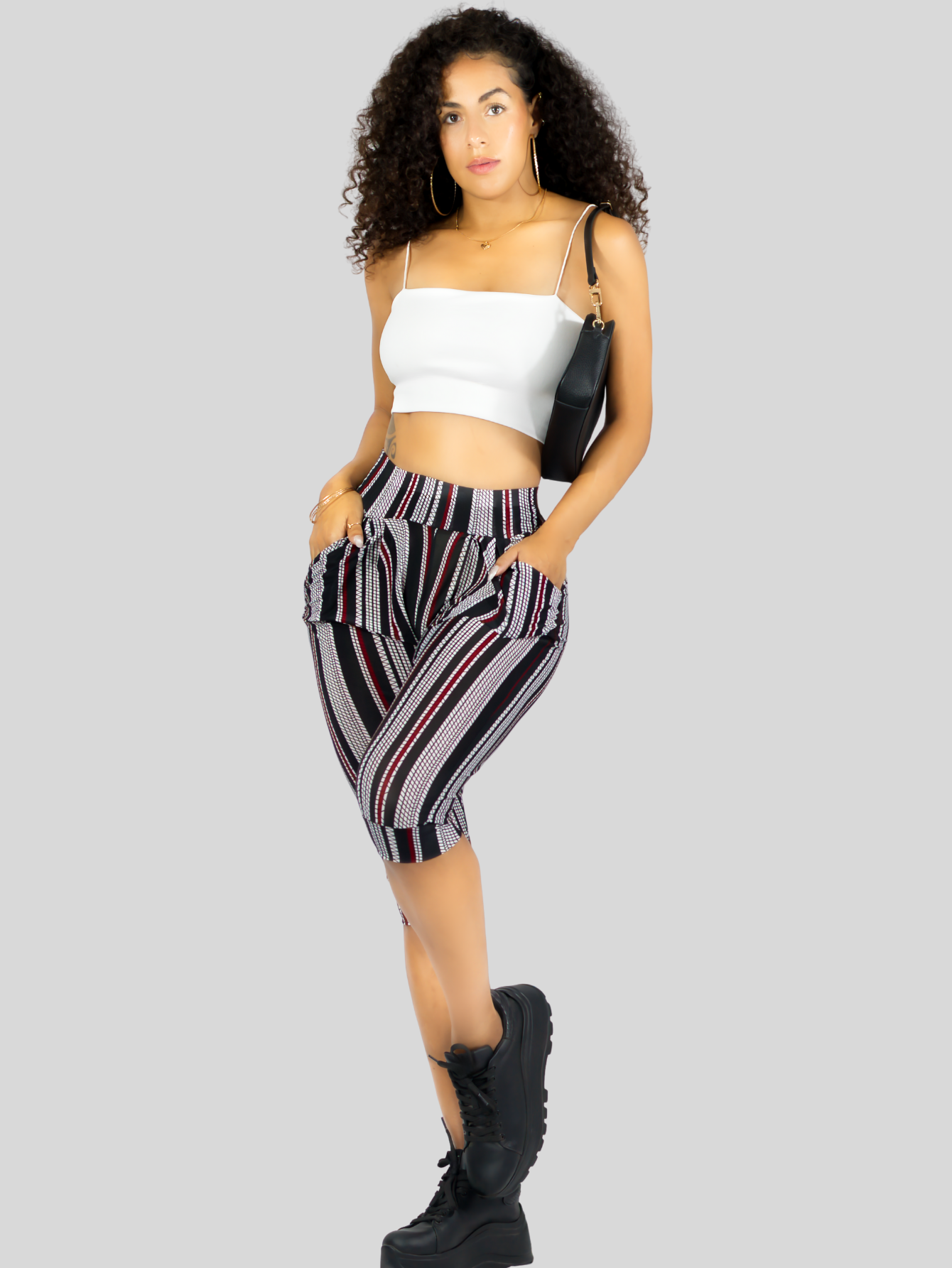 Foto 3 pulgar | Leggins Mujer Capris Bermuda Mallones Cap-011 Diseño 5 Mayon Mallas