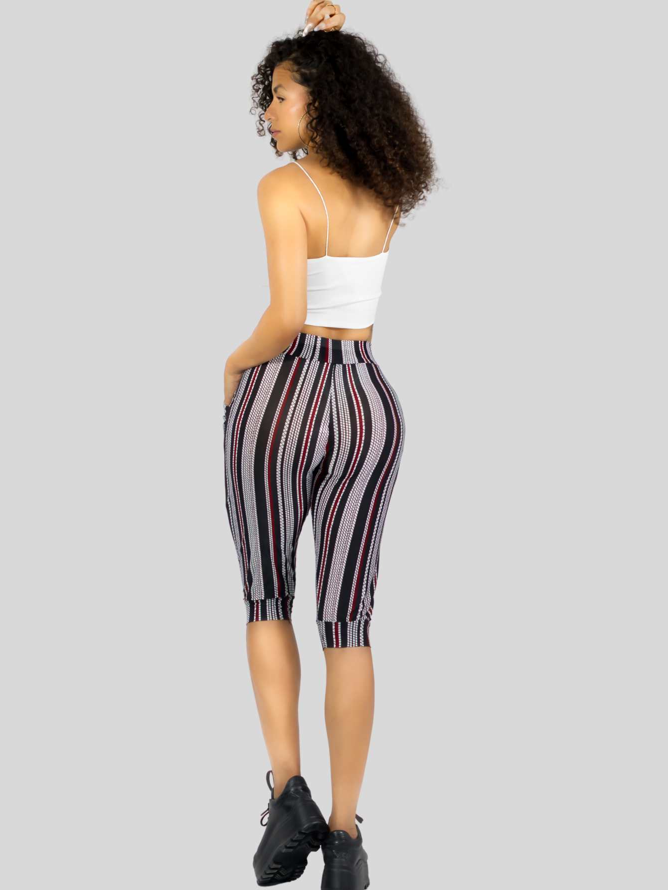 Foto 4 pulgar | Leggins Mujer Capris Bermuda Mallones Cap-011 Diseño 5 Mayon Mallas