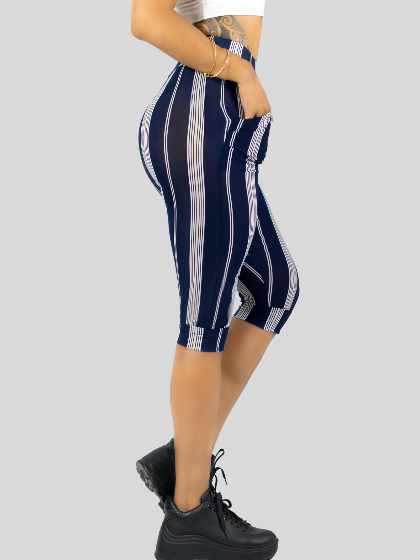 Foto 5 pulgar | Leggins Mujer Capris Bermuda Mallones Cap-011 Diseño 10 Mayon Mallas