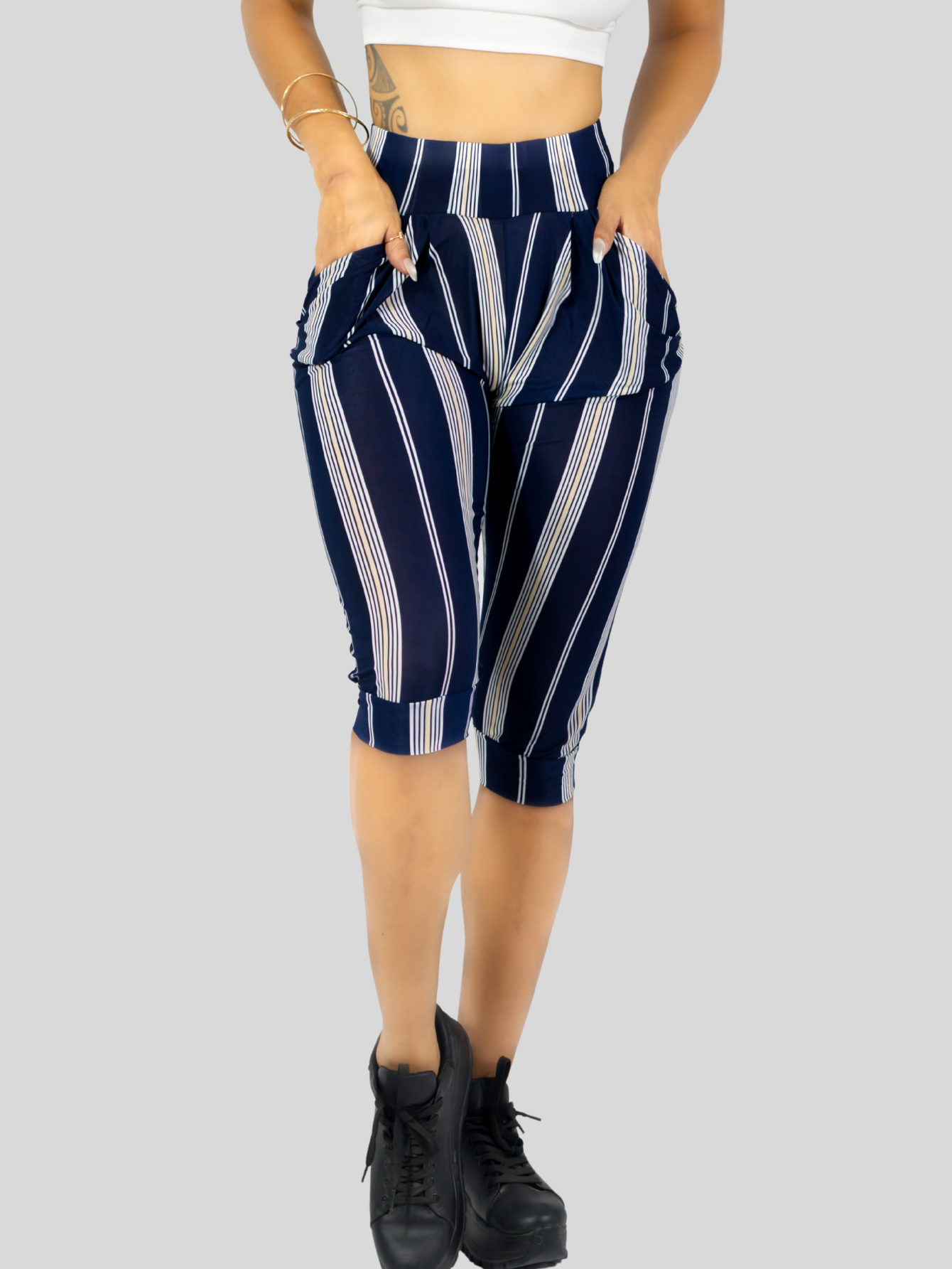 Foto 7 pulgar | Leggins Mujer Capris Bermuda Mallones Cap-011 Diseño 10 Mayon Mallas
