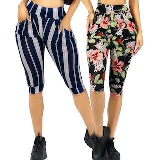 Foto 1 | Set De 2 Leggins Mujer Capris Bermuda Mallones Cap-011-px2 Dos Diseños Mayon Mallas