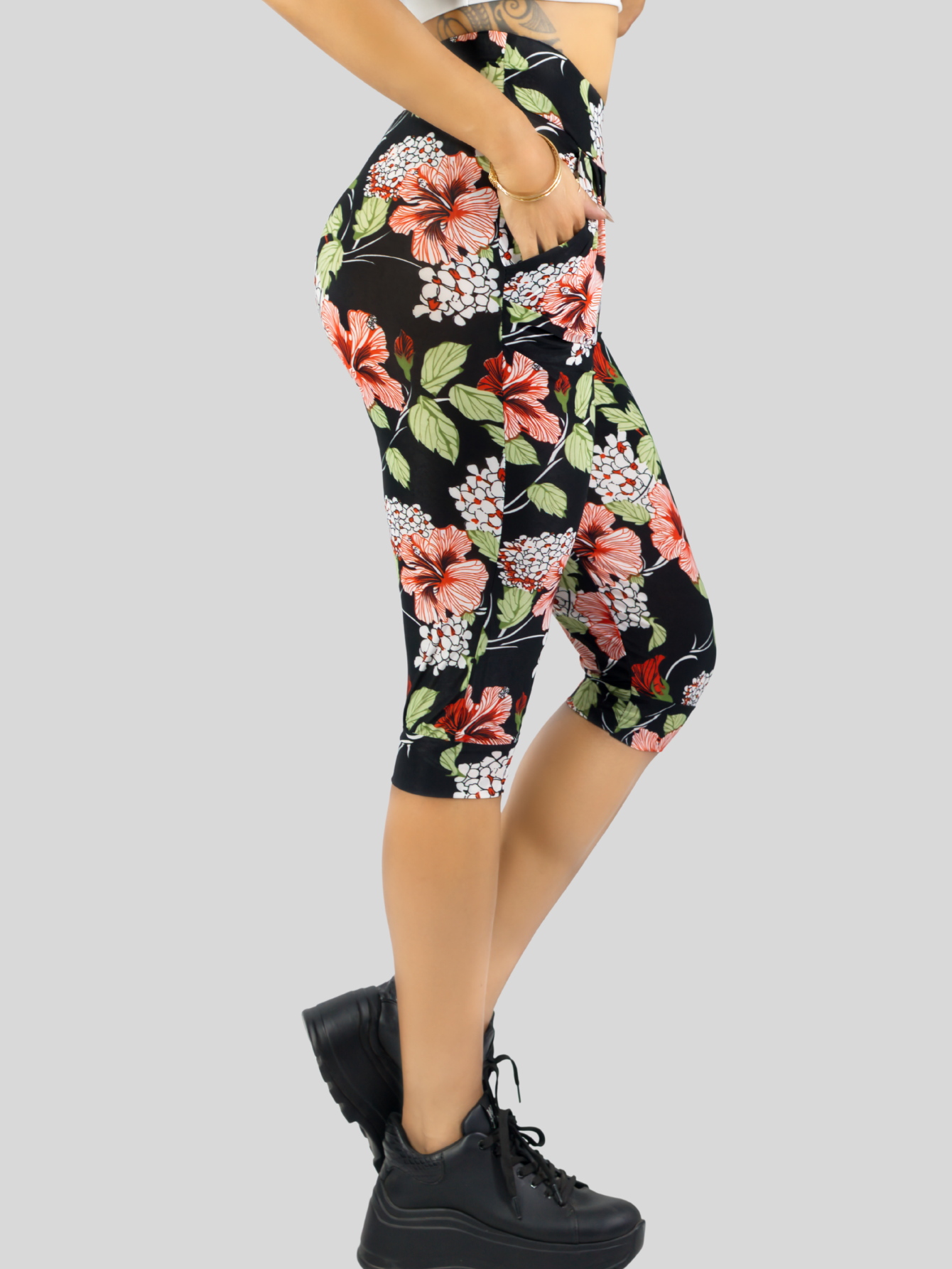Foto 4 | Set De 2 Leggins Mujer Capris Bermuda Mallones Cap-011-px2 Dos Diseños Mayon Mallas