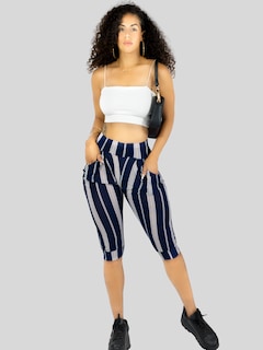 Foto 6 | Set De 2 Leggins Mujer Capris Bermuda Mallones Cap-011-px2 Dos Diseños Mayon Mallas