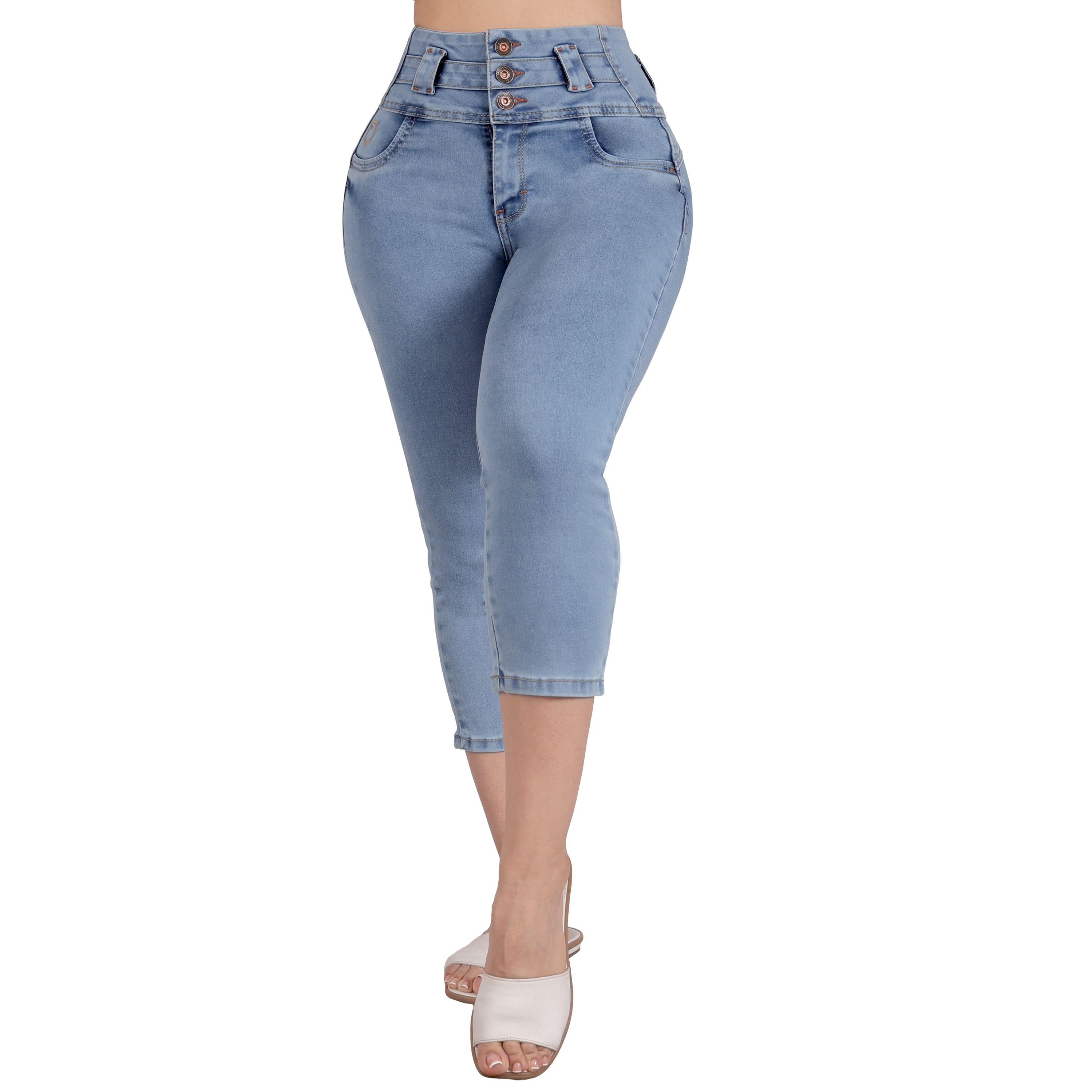 Capri Casual Para Mujer Con Efecto Levanta Pompa – Calidad Premium 3039/01 $399