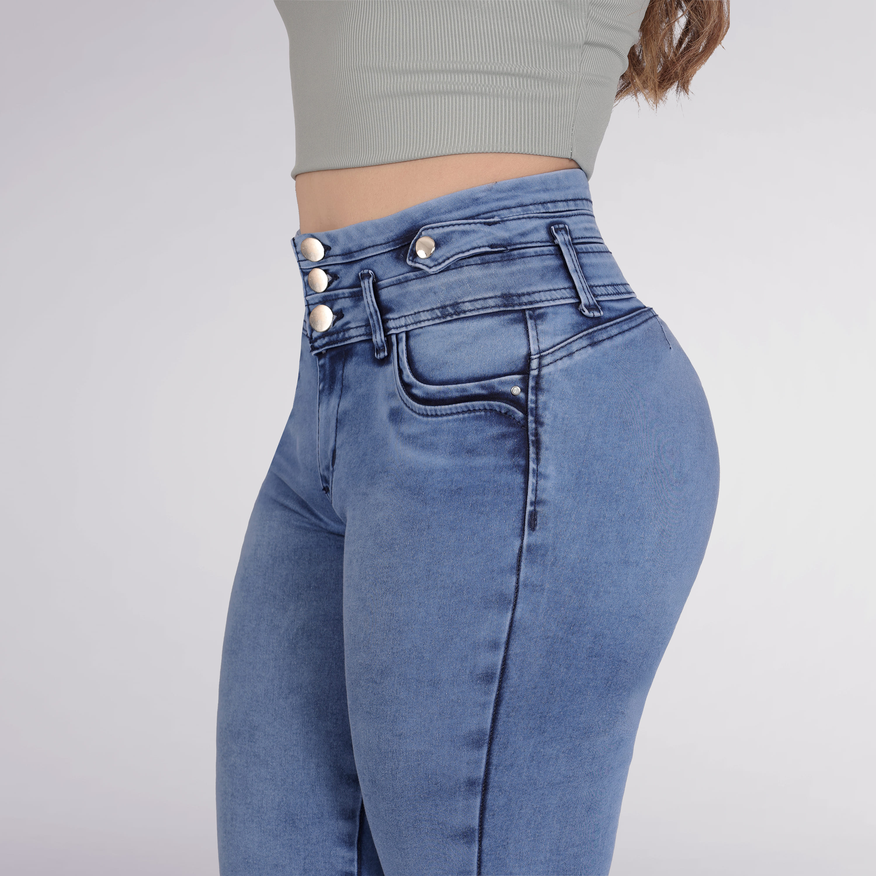 Foto 3 pulgar | Capri Casual Para Mujer Con Efecto Levanta Pompa – Calidad Premium 3937/05