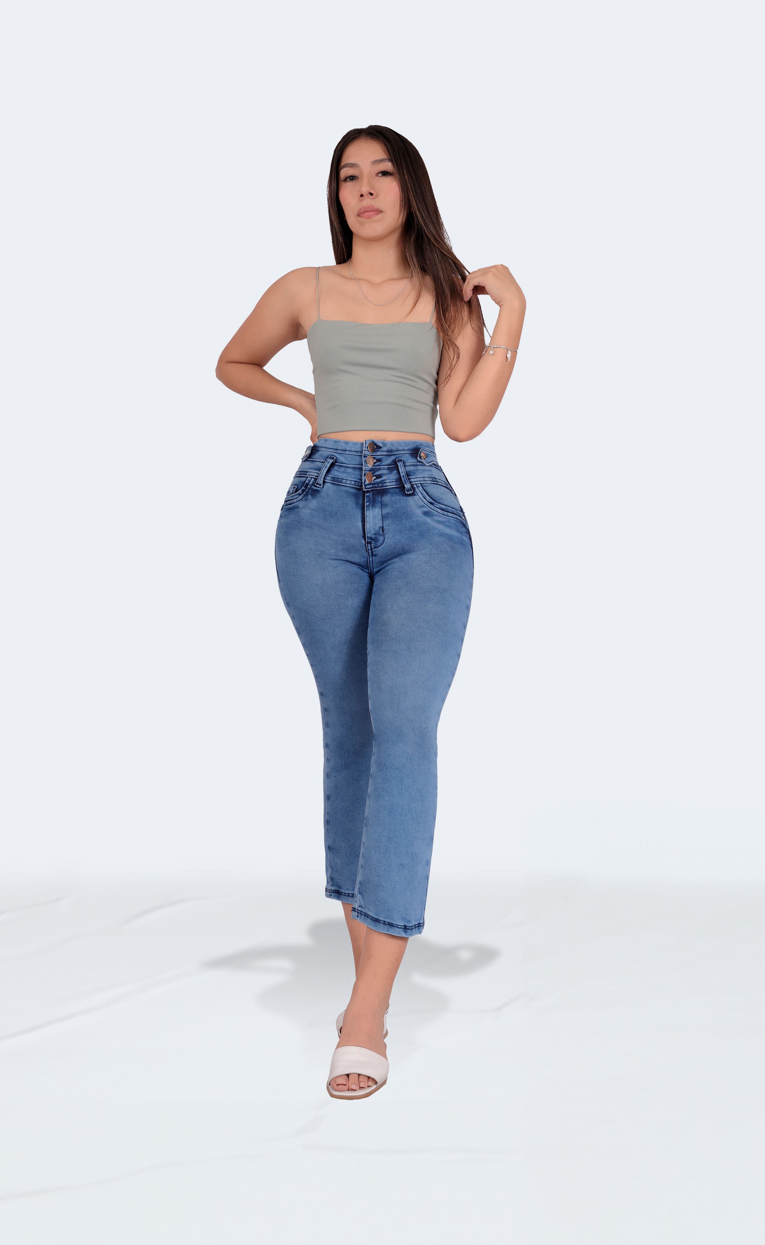 Foto 5 pulgar | Capri Casual Para Mujer Con Efecto Levanta Pompa – Calidad Premium 3937/05