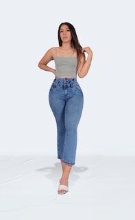 Foto 4 | Capri Casual Para Mujer Con Efecto Levanta Pompa – Calidad Premium 3937/05