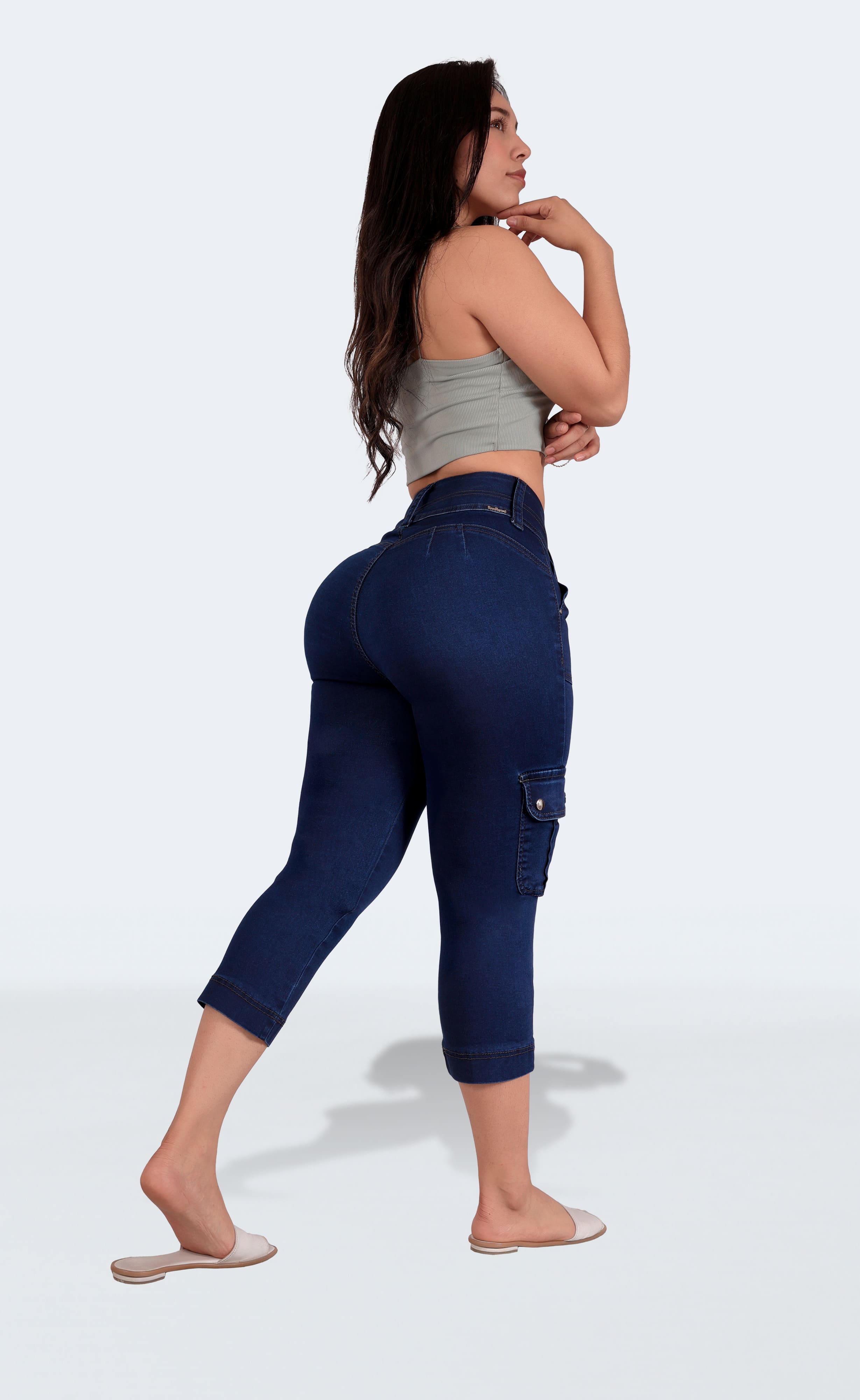 Foto 4 pulgar | Capri Casual Para Mujer Con Efecto Levanta Pompa – Calidad Premium 3940/03
